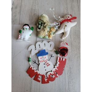 2000 snowman variety ornament Xmas figure set home decor